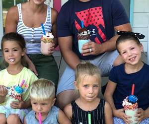 family enjoying ice cream freakshake funshake